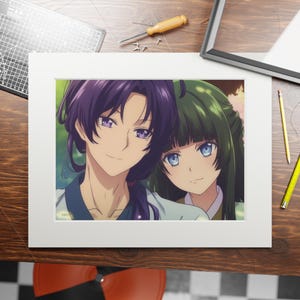 Apothecary Diaries Art Print: Maomao & Jinshi, Anime Inspired Wall Decor