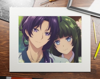 Apothecary Diaries Art Print: Maomao & Jinshi, Anime Inspired Wall Decor