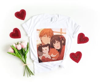 Fruits Basket Anime Shirt Cotton T-Shirts Kawaii Designs Valentine&#39;s gift idea Anime t-shirt Furuba shirt gifts for her gifts for him 054