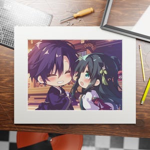 Apothecary Diaries Anime Art Print: Maomao & Jinshi, Elegant Home Decor