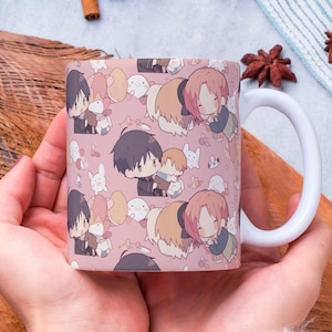 Obstkorb Anime Becher, Tohru Kyo Sohma Tohru und Kyo Kawaii Furuba Chibi, Valentinstag Geschenkidee, Geschenke für sie Geschenke für ihn 002
