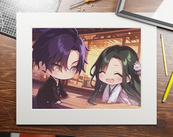 Apothecary Diaries Anime Art Print: Maomao & Jinshi Poster