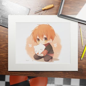 Fruits Basket Anime, Fruits Basket Kyo poster, Tohru and Kyo wall print, Fruits Basket Tohru poster, Kyo Sohma, Gift for Him Her 17