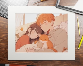 Fruits Basket Anime, Fruits Basket Kyo poster, Tohru and Kyo wall print, Fruits Basket Tohru poster, Kyo Sohma, Gift for Him Her 05