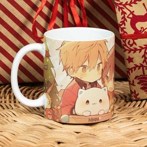 Obstkorb Anime Becher, Tohru Onyx Kyo Sohma Tohru und Kyo Kawaii Furuba Chibi, Valentinstag Geschenkidee, Geschenke für sie Geschenke für Ihn 024