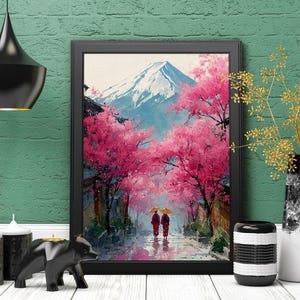 Your Name in Japanese Print, Personalised Custom Name Poster, Japanese Gifts, Japanese Wall Art, Cherry Blossom name print, Japanese name 65
