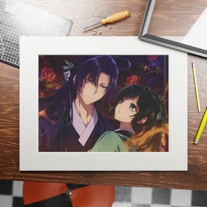 Apothecary Diaries Art Print: Maomao & Jinshi, Anime Inspired Wall Decor