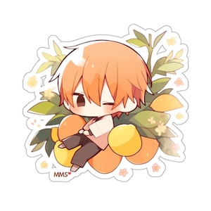 Fruits Basket Stickers Fruits Basket Anime Tohru Honda Kyo Sohma Tohru Kyo Fruits Basket Chibi Merch Gift for her Gift for him 14