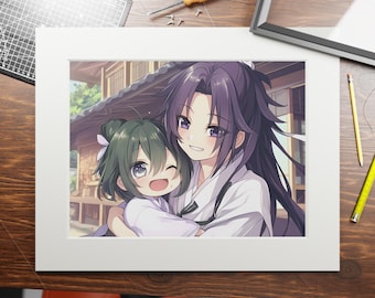 Apothecary Diaries Art Print: Maomao & Jinshi, Anime Inspired