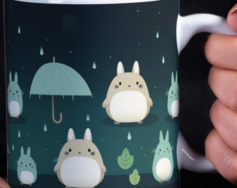 Kawaii Manga Mug: Japanese Art Ceramic Coffee Cup