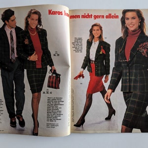 1987/10 BURDA MODEN Vintage Fashion Magazine, Vintage Nähmuster, 80er Jahre Mode, Nähmagazin Bild 8