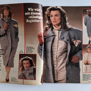 1987/10 BURDA MODEN Vintage Fashion Magazine, Vintage Nähmuster, 80er Jahre Mode, Nähmagazin Bild 5