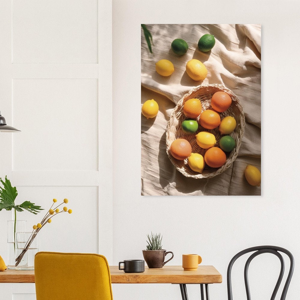 Fresh Citrus Picnic Blanket Premium Matte Paper Poster Etsy Canada