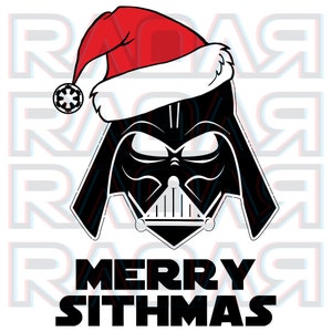 Merry Sithmas! Darth Vader Christmas Design Asset Vector & PNG Perfect for Christmas Jumpers And Clothing Funny Digital Art Instant Download