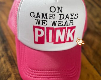 Game Time Trucker Hat,  Mom Trucker Hat, Sporty Trucker Hat, Trendy Trucker Hat, Cute Trucker Hat, Sports Mom Trucker Hat, Faux Hat Patch