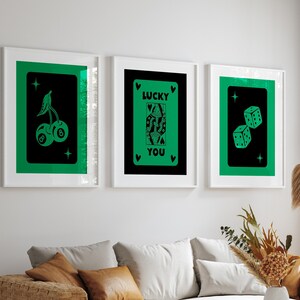 Trendy Retro Wall Art Set of 3 Retro Trendy Aesthetic Print