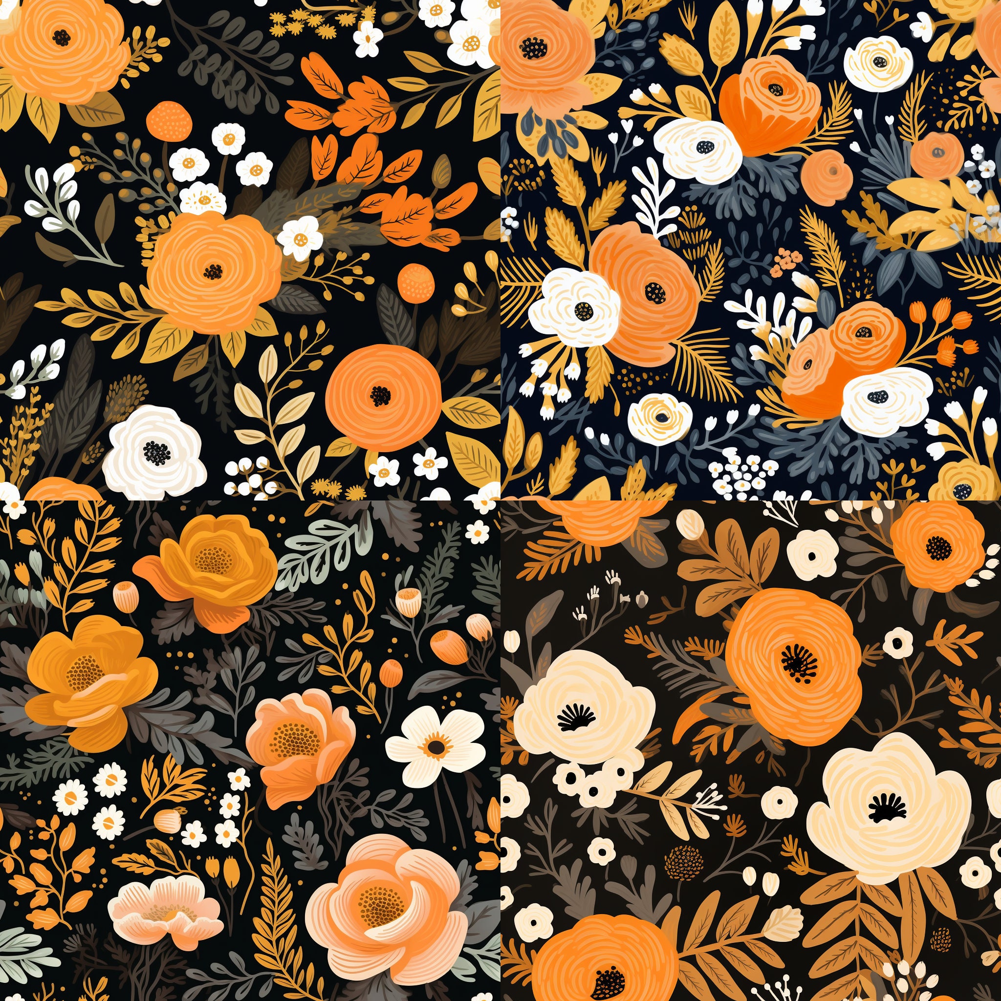 Rifle Paper Co. Inspired Digital Paper, Instant Download Scrapbook