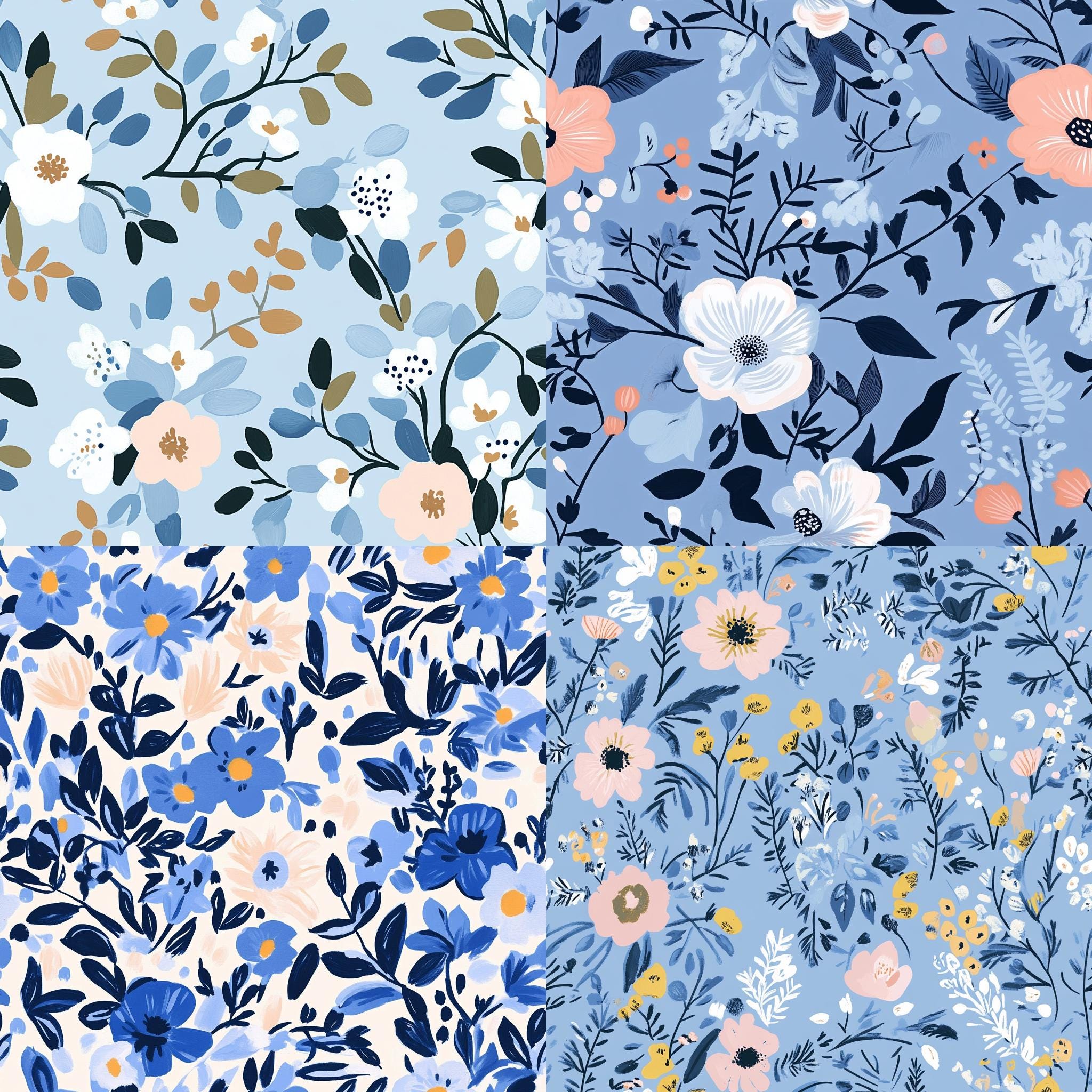 Rifle Paper Co. Inspired Digital Paper, Instant Download Scrapbook ...