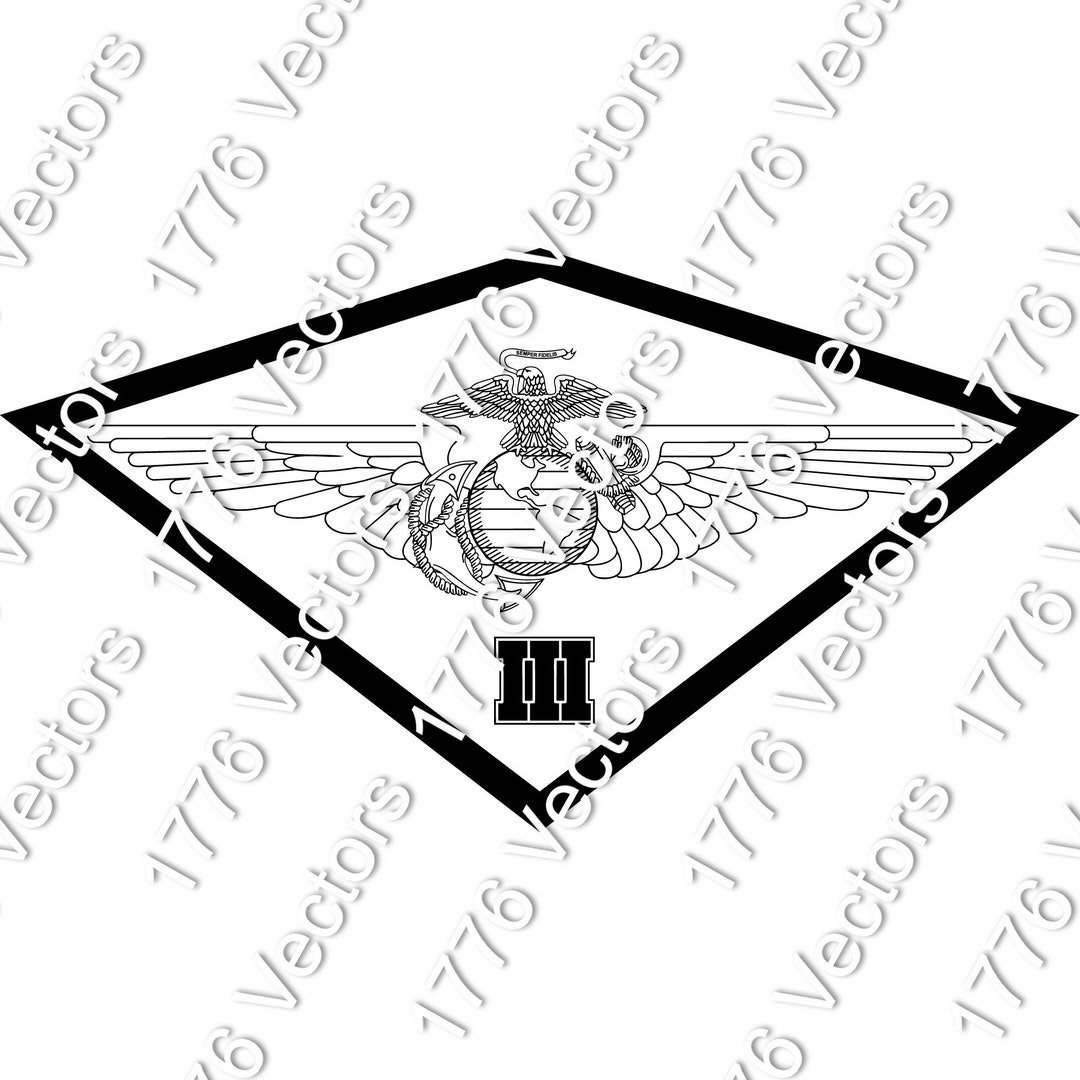 3rd Marine Aircraft Wing Emblem Vector File AI, EPS, Dxf, Jpg, Png, Pdf ...