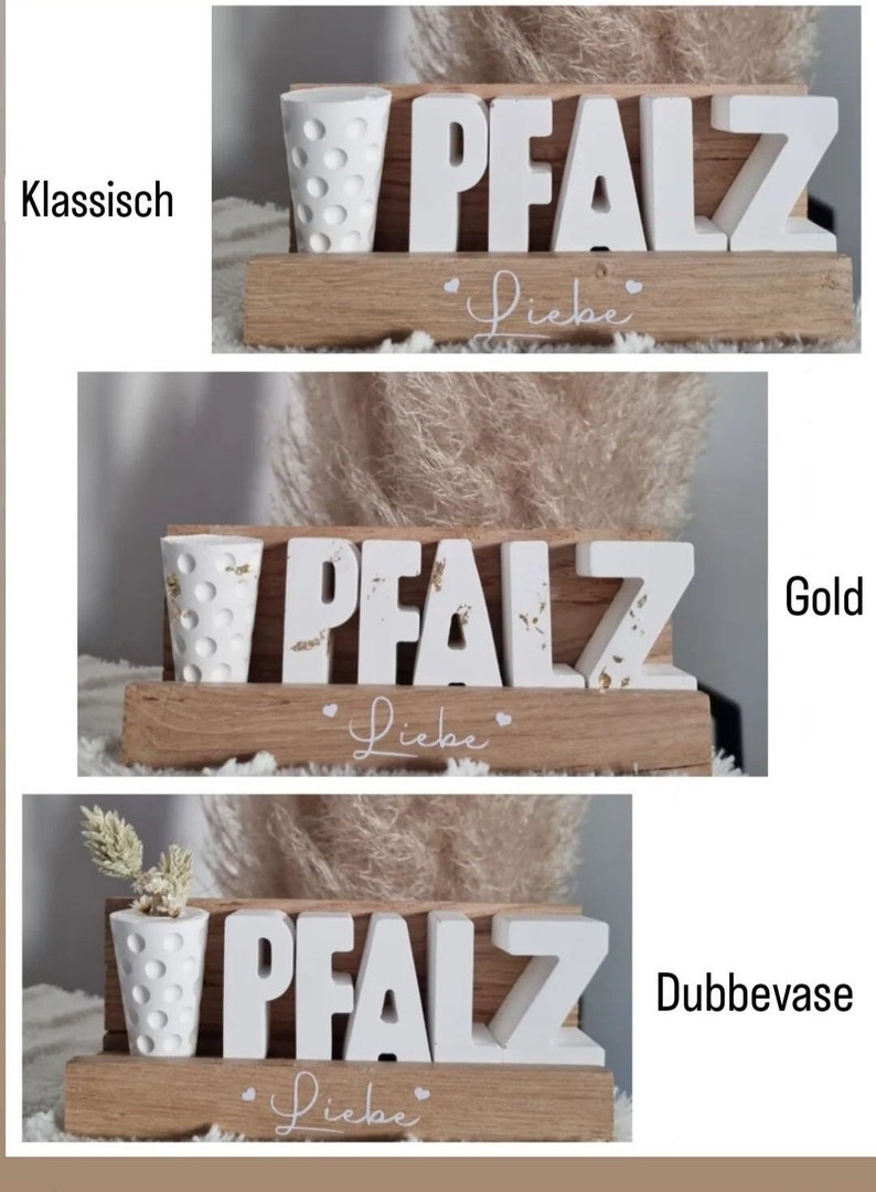 Pfalzliebe Aperol wine decoration letters wooden decoration love dried flowers Palatinate gifts for mom grandma dad grandpa gift idea for her Pfalzliebe weiss