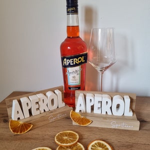 Pfalzliebe Aperol wine decoration letters wooden decoration love dried flowers Palatinate gifts for mom grandma dad grandpa gift idea for her Aperol