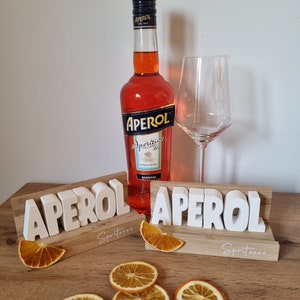 Pfalzliebe Aperol wein Dekoration Buchstaben holzdekoration Liebe Trockenblumen pfalz Geschenke für Mama Oma Papa Opa Geschenkidee für sie Bild 3