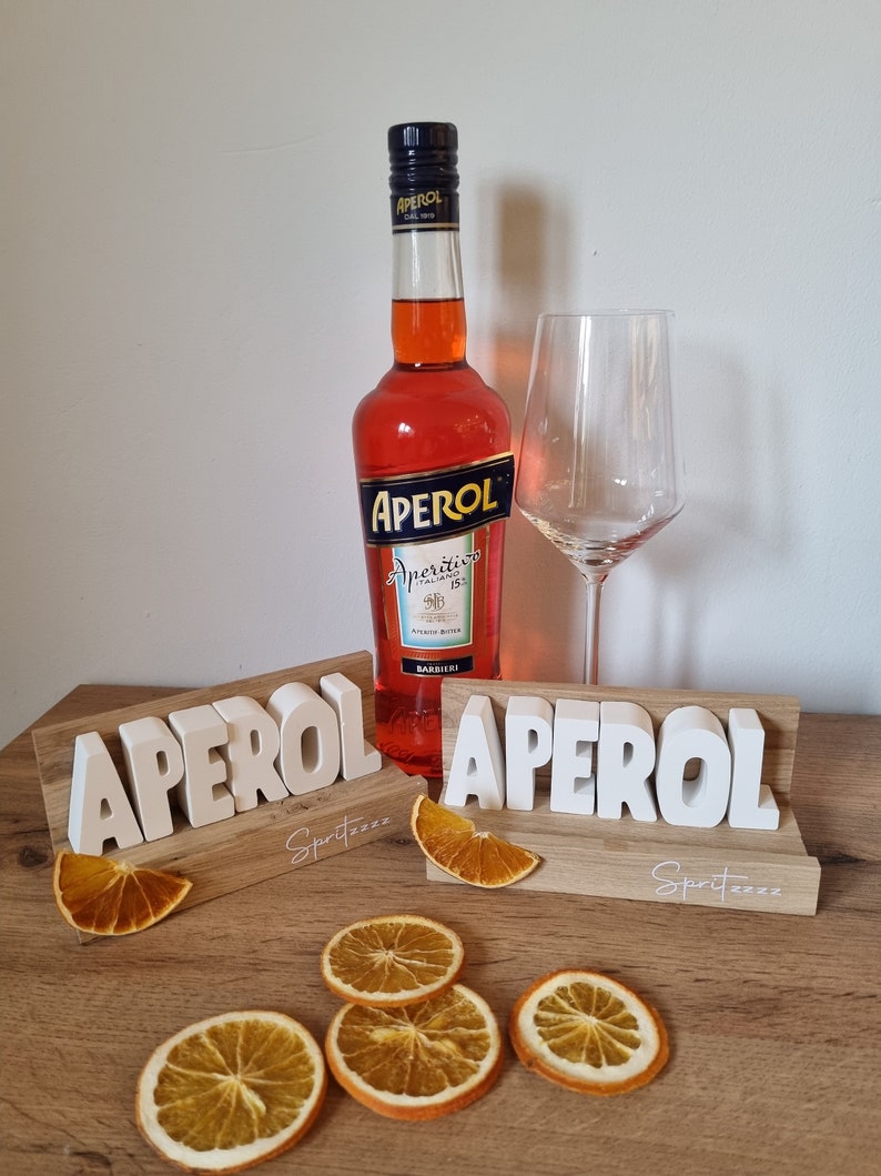 Pfalzliebe Aperol wine decoration letters wooden decoration love dried flowers Palatinate gifts for mom grandma dad grandpa gift idea for her Aperol