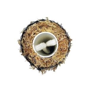 Self Watering Moss Pole w/Aroid Mix - Extendable - with Stabilizing Base and Self-Fastening Tie - Top View