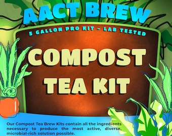 Compost Tea Brew Kit - Contains thousands of strains of beneficial microbes - Feed your soil so it can feed your plants!