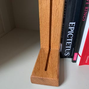 6x4 inch wooden oak bookend stands for stained glass , pair of stands for fused glass , craft supplies , glass art supplies