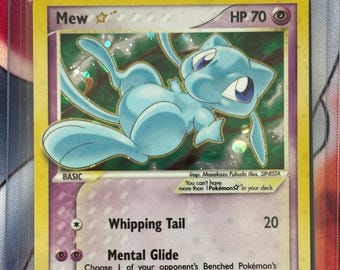 Mew Gold Star -pokémon Card CUSTOM - Etsy
