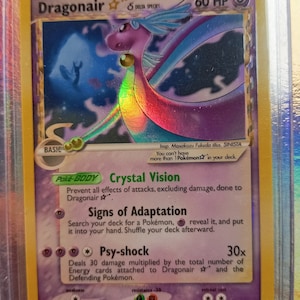 shiny dragonair pokemon card Dragonair Gold Star [ENG]