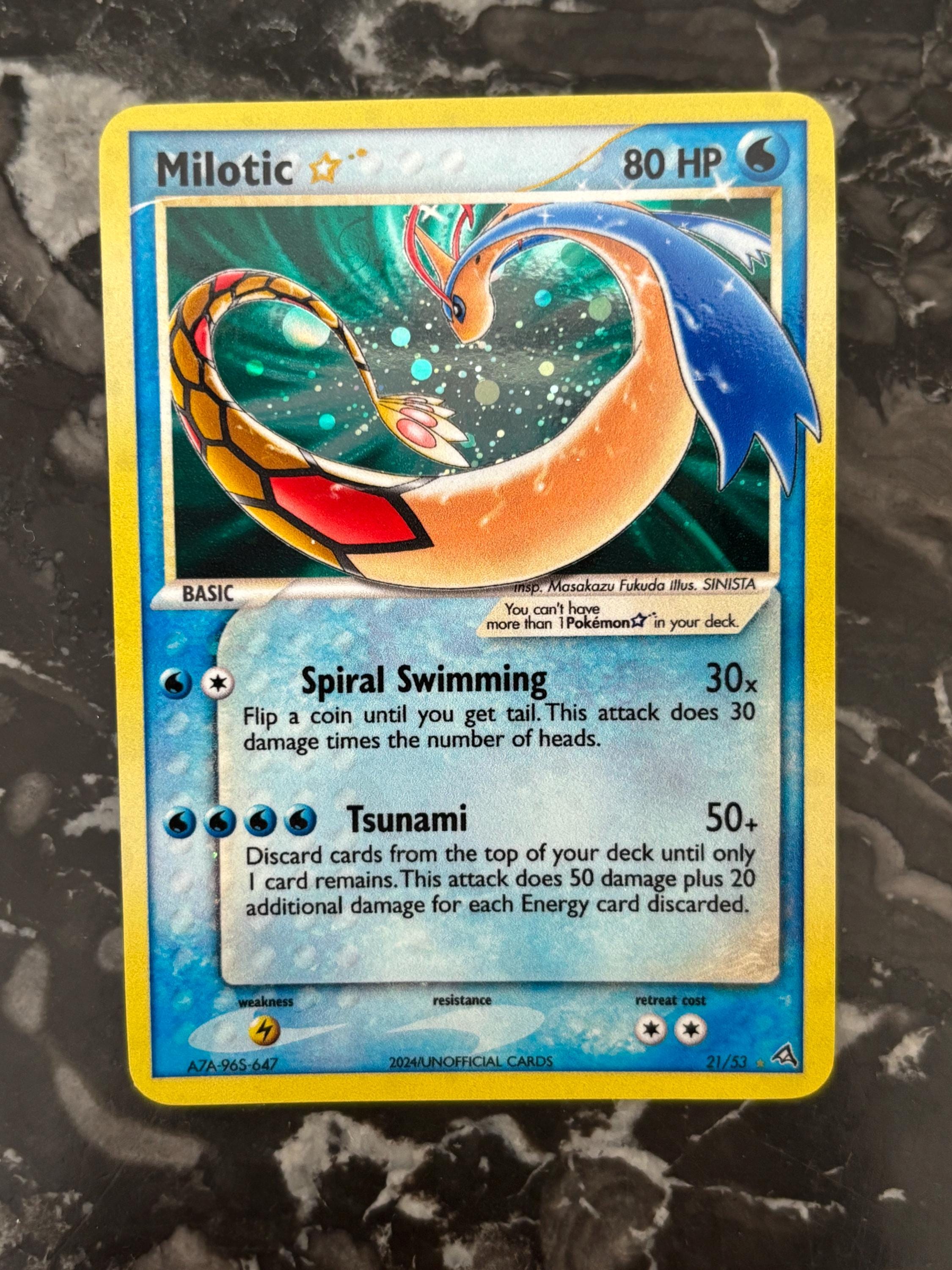 Milotic Gold Star - Pokmon Card CUSTOM - Etsy Milotic Gold Star - Pokmon Card CUSTOM - Etsy