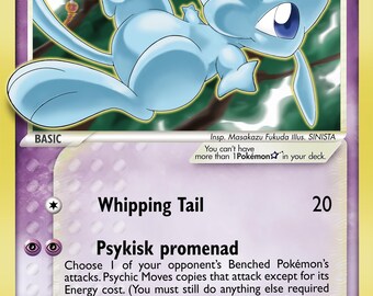 Mew Gold Star -pokémon Card CUSTOM - Etsy
