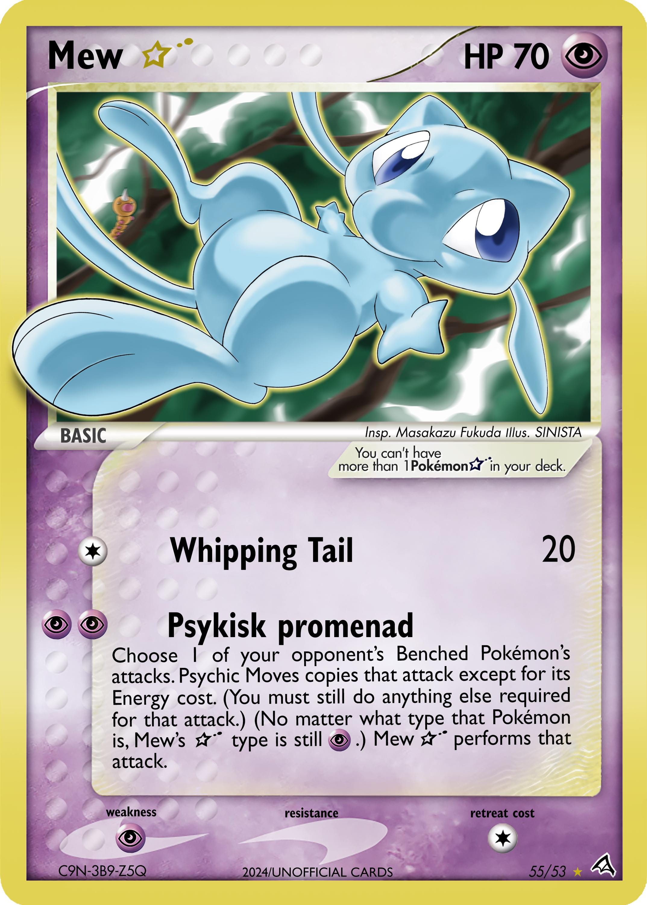 Mew Gold Star -pokémon Card CUSTOM - Etsy