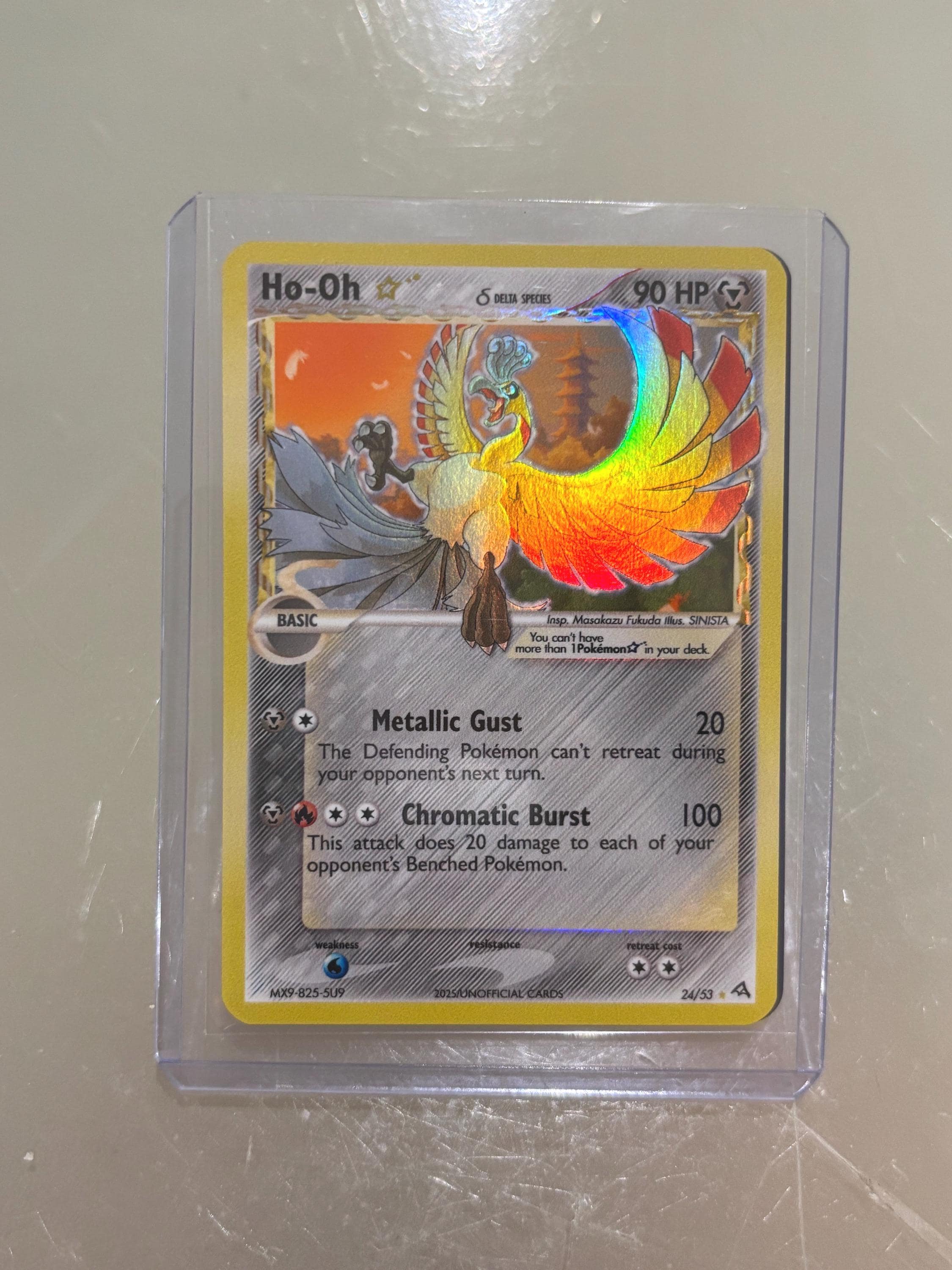 golden ho oh pokemon card Shining Ho-oh Pokemon Card Holographic Credit Card Holographic Credit Card  Skin – Anime Town Creations