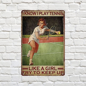 Fun and Unique Tennis Gift, Tennis Decor Metal Sign, Tennis Captain Gift
