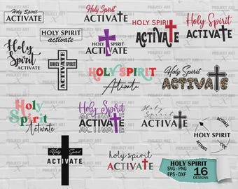 Heiliger Geist aktivieren svg, Heiliger Geist aktivieren Bundle, christliches SVG, T-Shirt SVG, lustiges Weihnachtshemd SVG, sofortiger Download Cricut