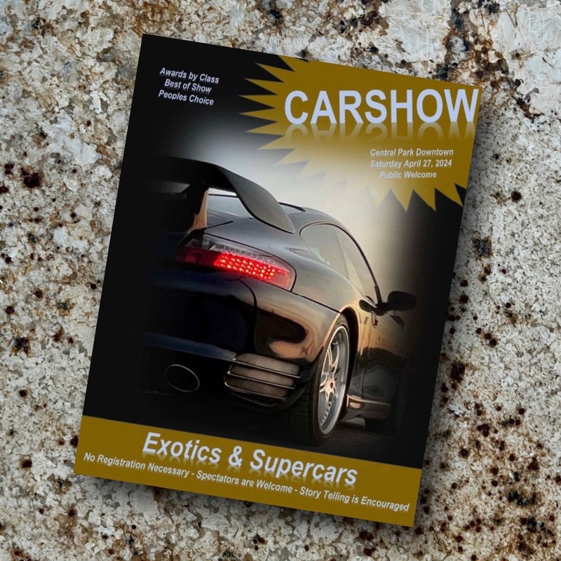 Car Show Fact Sheet Template - Etsy