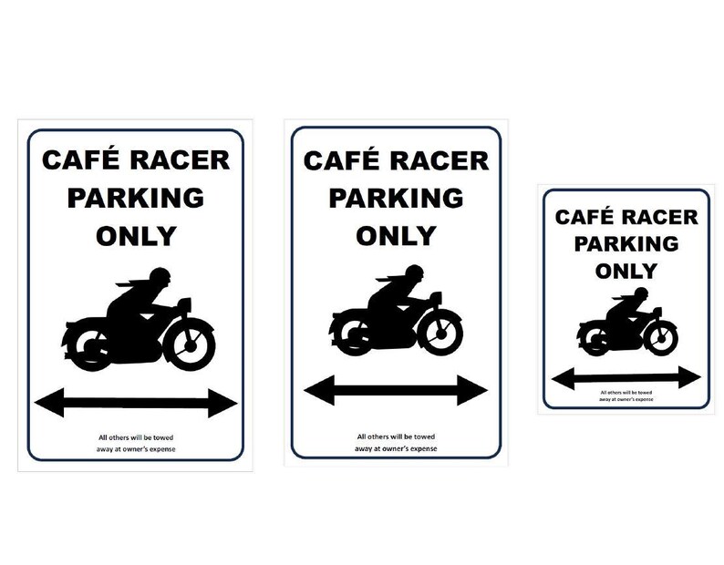 Customizable Cafe Racer Parking Sign Template (MS Word & PDF) - Etsy Canada
