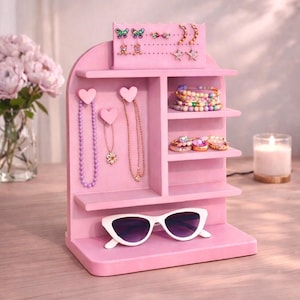 3D Printable Jewelry Organizer STL File – Accessories Stand, Vanity Decor (Digital Download)