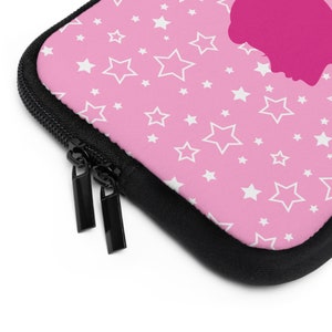 Barbie Theme Laptop Computer Sleeve, pink star kindle sleeve, iPad sleeve, holiday gifts image 7