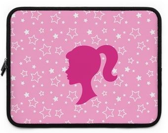 Thema Barbie Laptop-Hülle, rosa Stern Kindle Sleeve, iPad Sleeve, Weihnachtsgeschenke