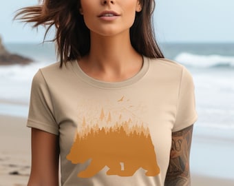 Bear Shirt, Bear Gift, Bear Graphic, Mountain Shirt, Outdoors Shirt, Nature Lover Shirt, Adventure Shirt, Wanderlust Shirt, Hiking Shirt