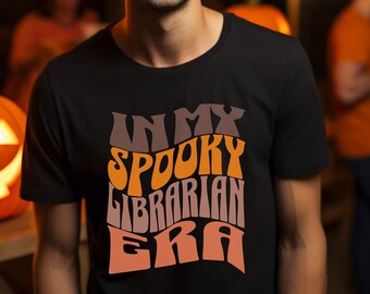 In meiner spooky Bibliothekar Ära, Bibliothekar Shirt, Halloween Bibliothekar, Bibliothekar Geschenk, Geschenk für Bibliothekar, lustiges Bibliothekar T-Shirt, Halloween Shirt