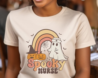 Halloween Krankenschwester, Krankenschwester Shirt, Halloween Krankenschwester, Krankenschwester Geschenk, Geschenk für Krankenschwester, lustiges Krankenschwester Shirt, Halloween Shirt, Spooky Tee, lustiges Halloween Tee