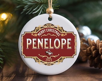 Western Christmas Ornament, Cowboy Christmas, Personalized Gift for Cowboys or Cowgirls, Name Ornament, Customer Christmas Ornament, Western