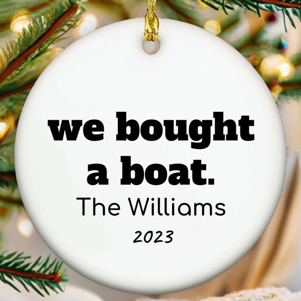 Boat Ornament, New Boat Gift, Boating Gifts, Boat Accessories, Boating Decor, Boat Christmas Ornament, Nautical Gift, Gift for Sailor