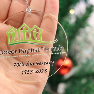 Personalized CHURCH ORNAMENT for CHRISTMAS, Bulk Order Church Ornament, Custom Church Ornament, Personalize Your Own Church Ornament