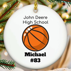 Basketball Ornament, Basketball Team Gifts, Basketball Senior Night Gifts, Personalized Basketball Gifts, End of Season, Basketball Banquet
